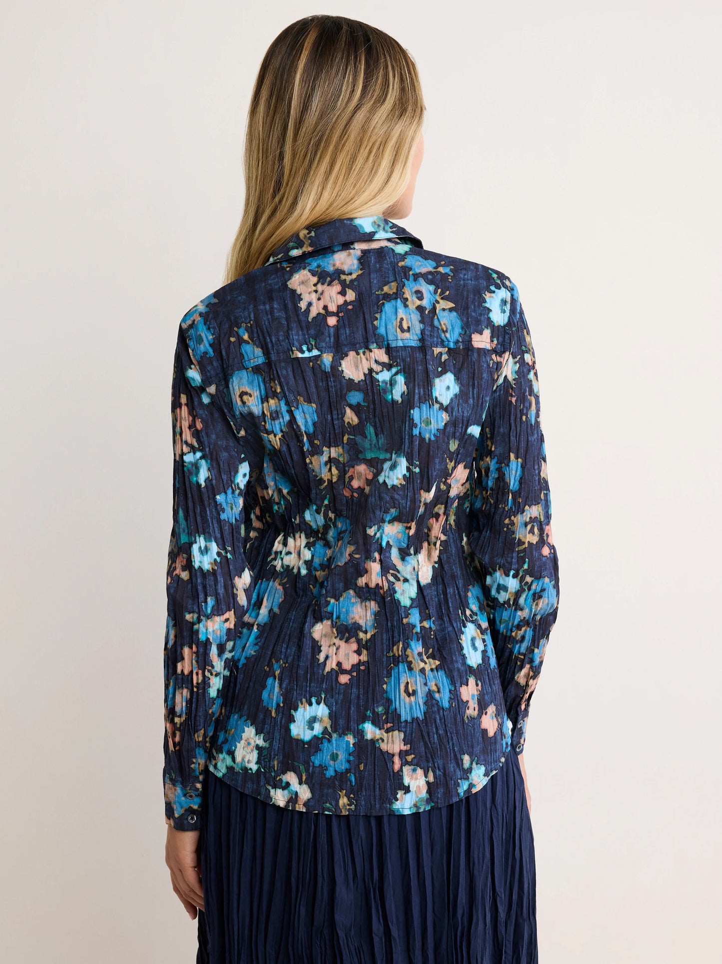 nz by NIC+ZOE Glowy Floral Core Cotton Crinkle Shirt