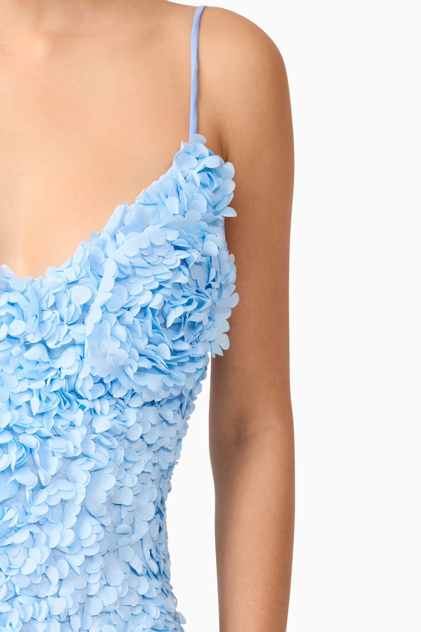 Kaia Floral Mini Dress in Blue