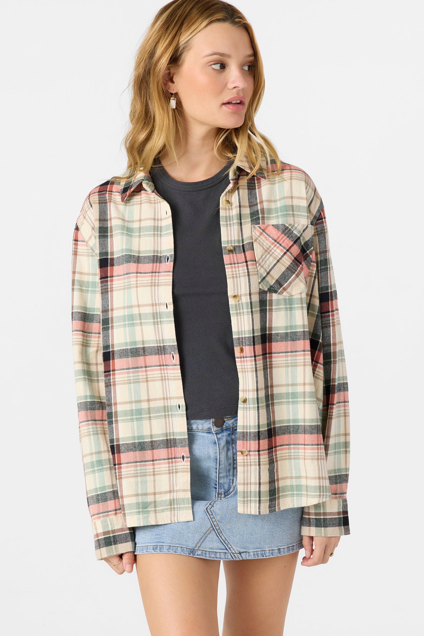 Logan Flannel Long Sleeve Top