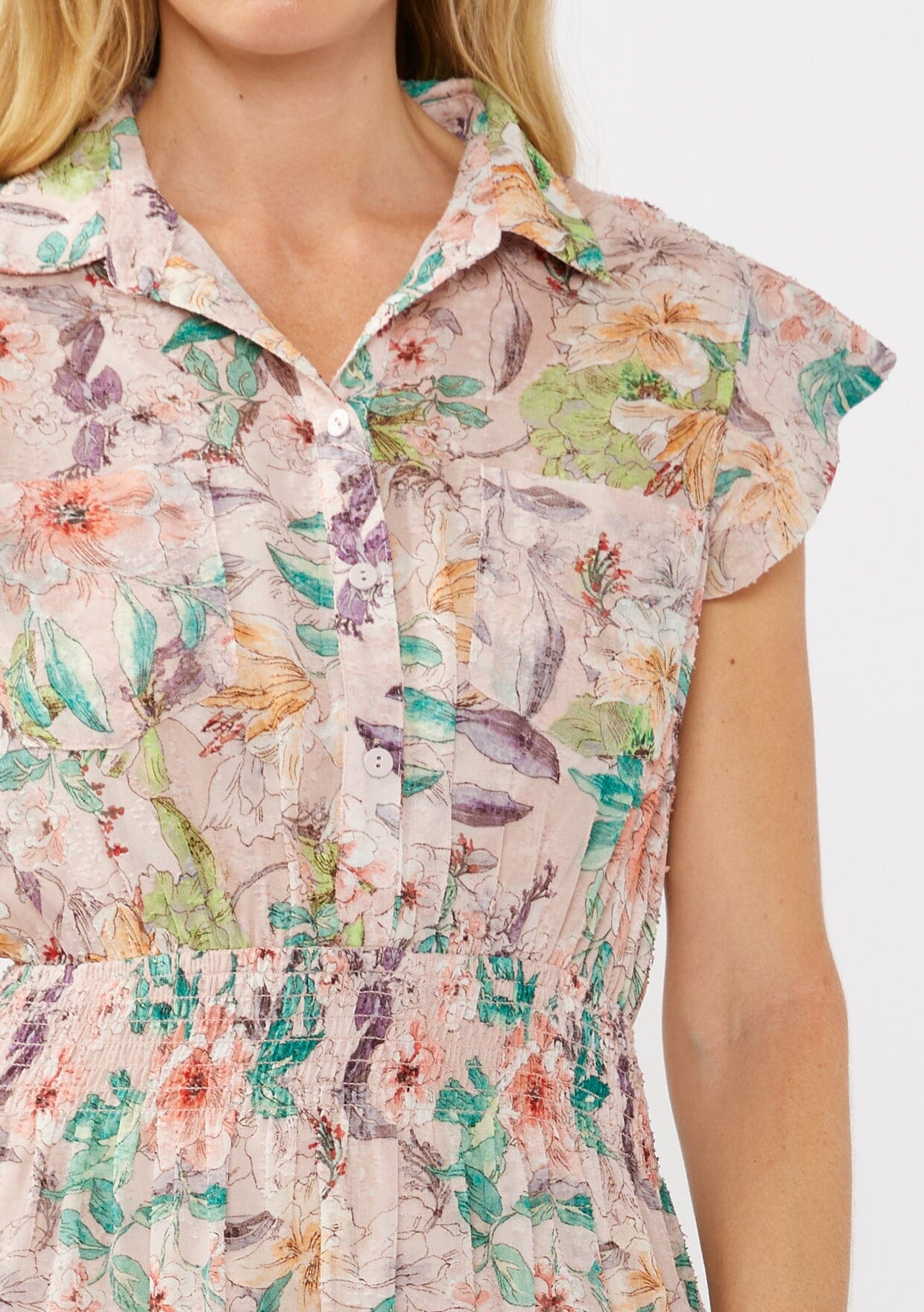 Floral Dust Mini Dress