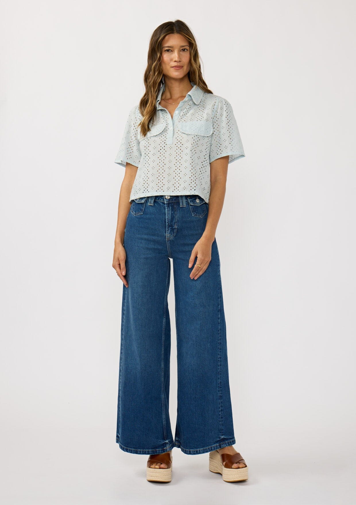 Lilith Eyelet Top