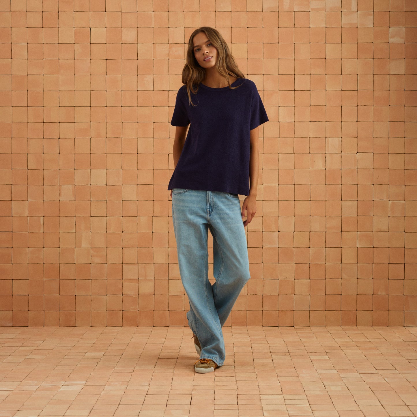 Sage Tee In Navy