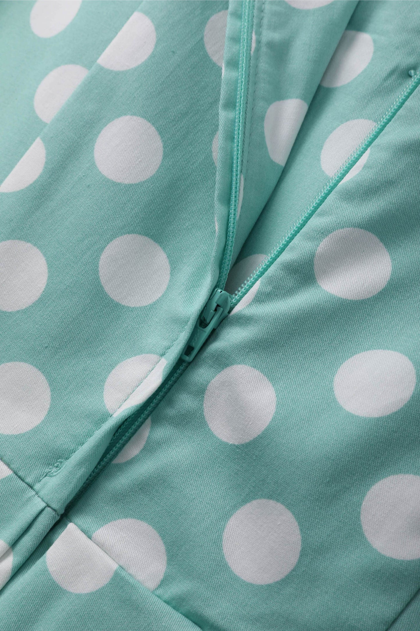 Lily Sage Polka Dot Off Shoulder Dress