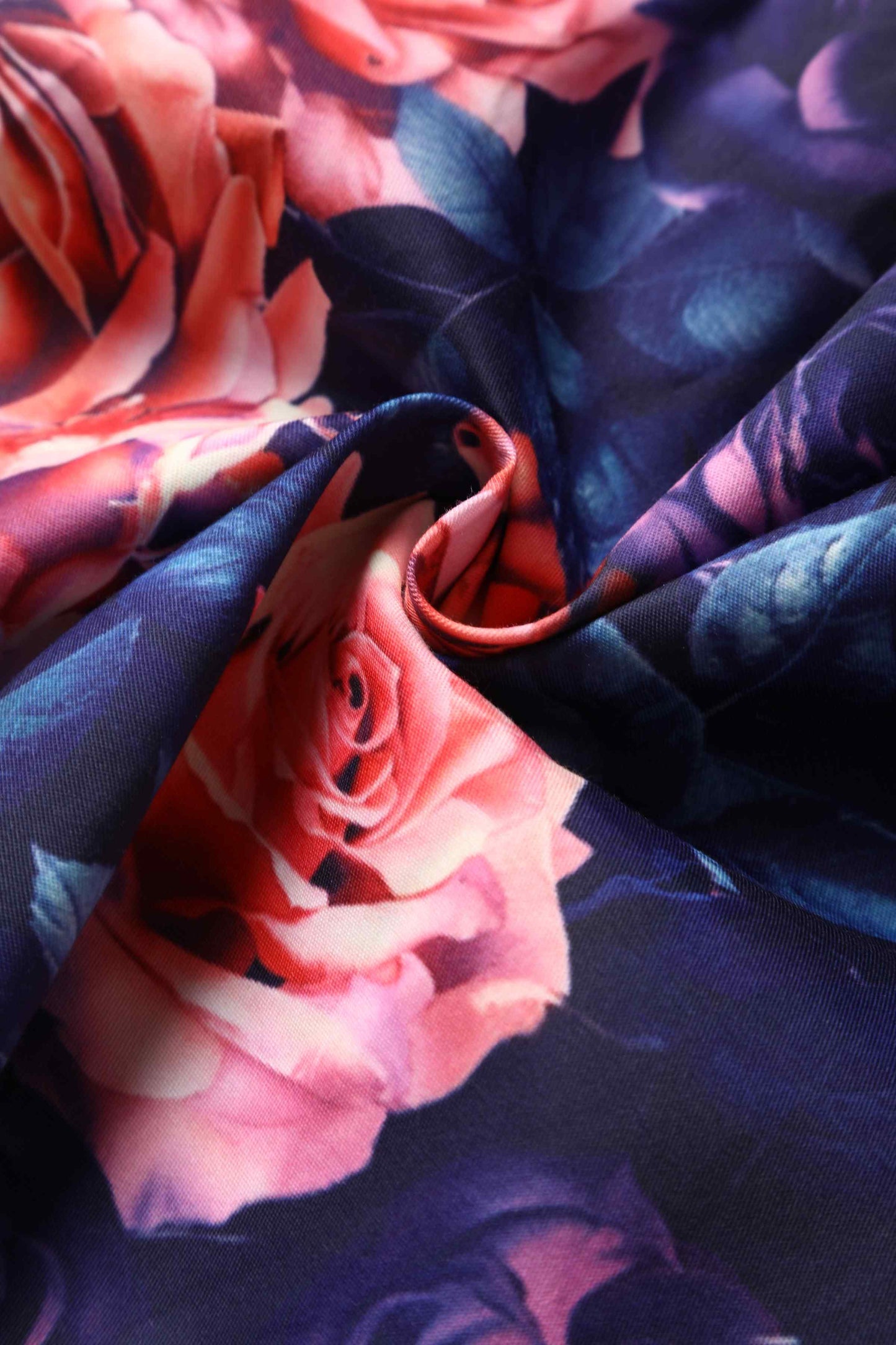 Lily Purple Rose Garden Off Shoulder Dress