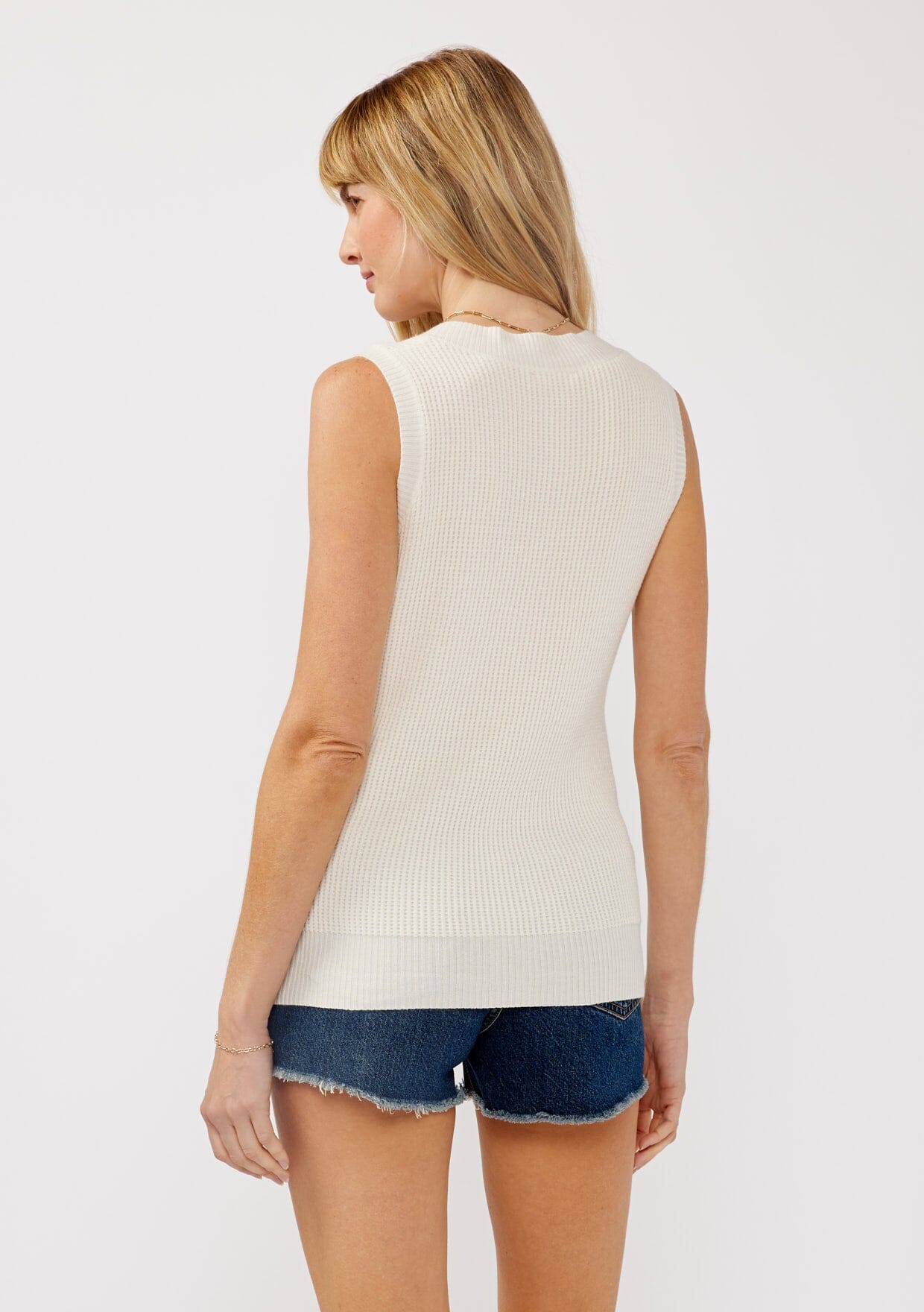 Jessie Waffle Knit Sweater Tank