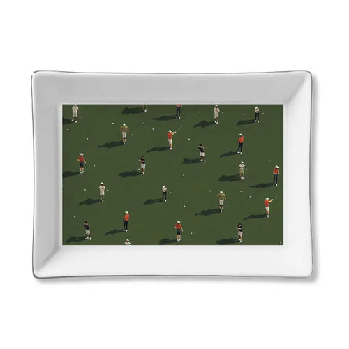 Ceramic Tray - Golfers