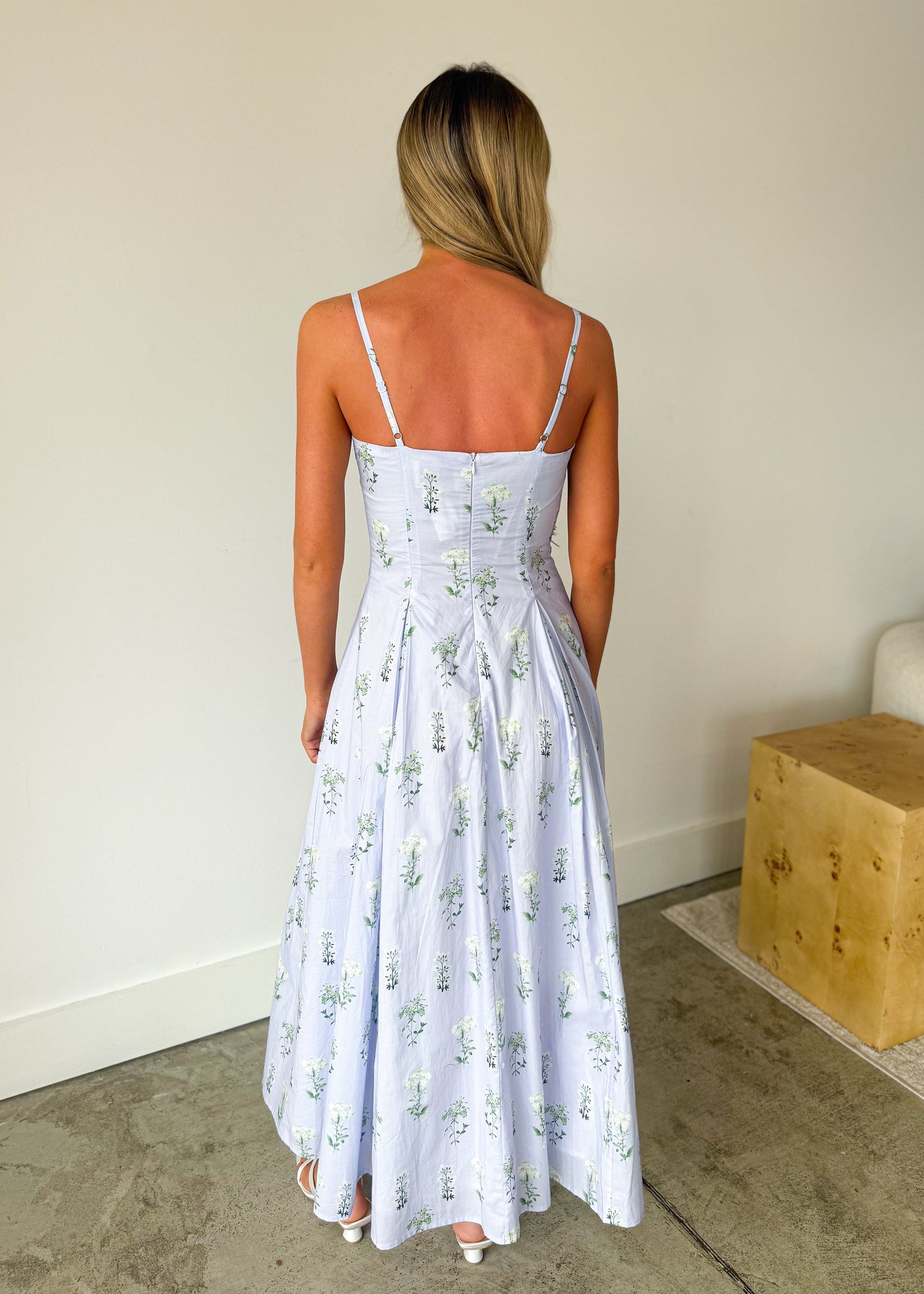 Brielle Meadow Strap Midi Dress