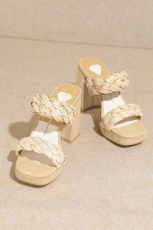 Chloe Natural Woven Sandals