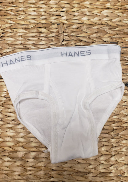 Boys White Cotton Brief - 2 Pack