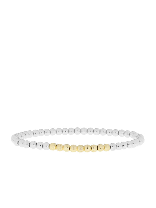 Marlyn Schiff Gold Bracelet Textured Beads