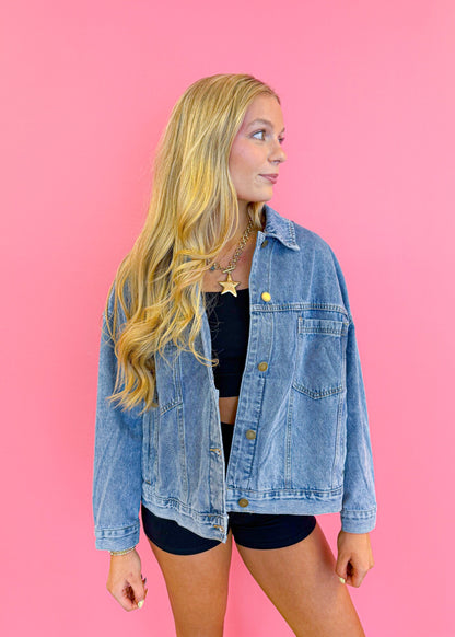 Boxy Denim Trucker Jacket