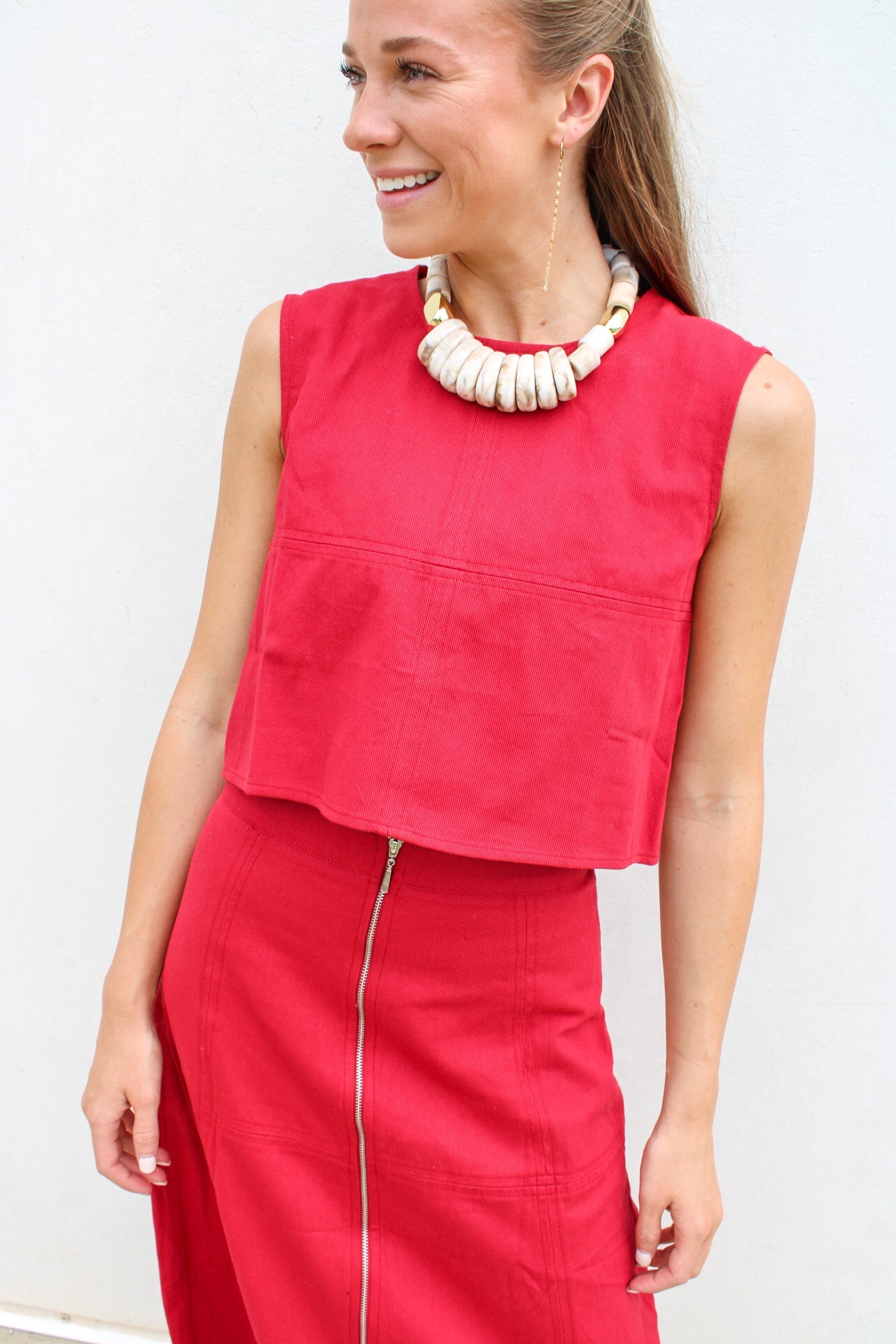 Dylan Denim Crop Top