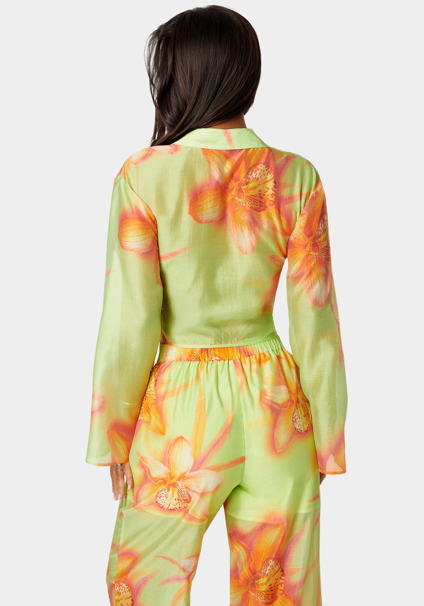 Front Tie Flowy Blouse