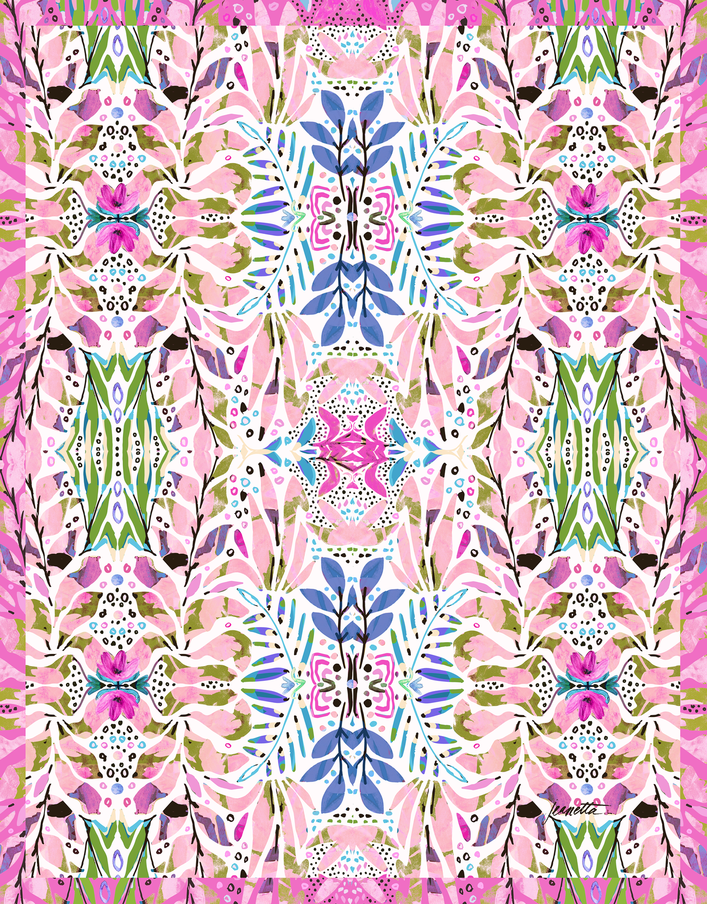 Double Sided Amina Tea Towel