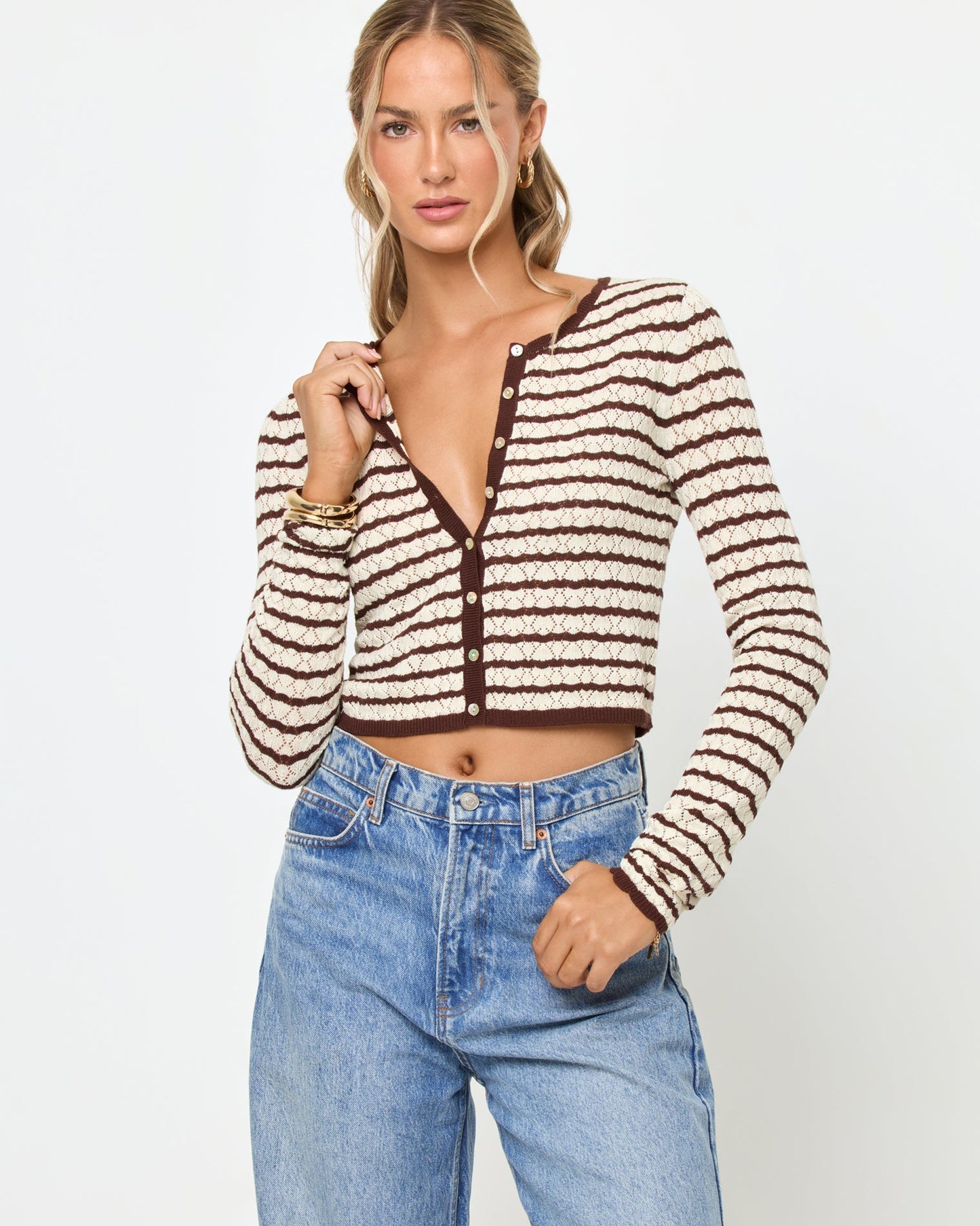 Rosalie Cardigan - Cafe-Cream