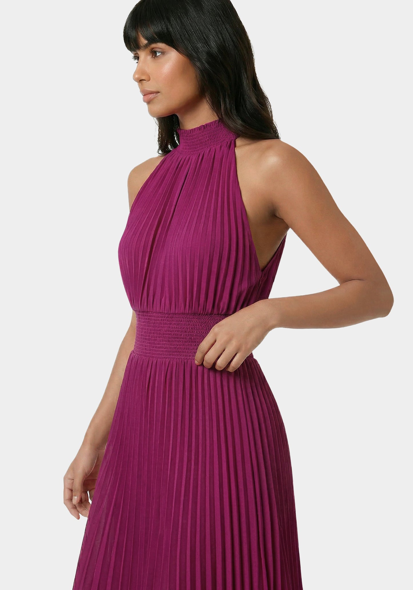 Sleeveless Pleated Dress
