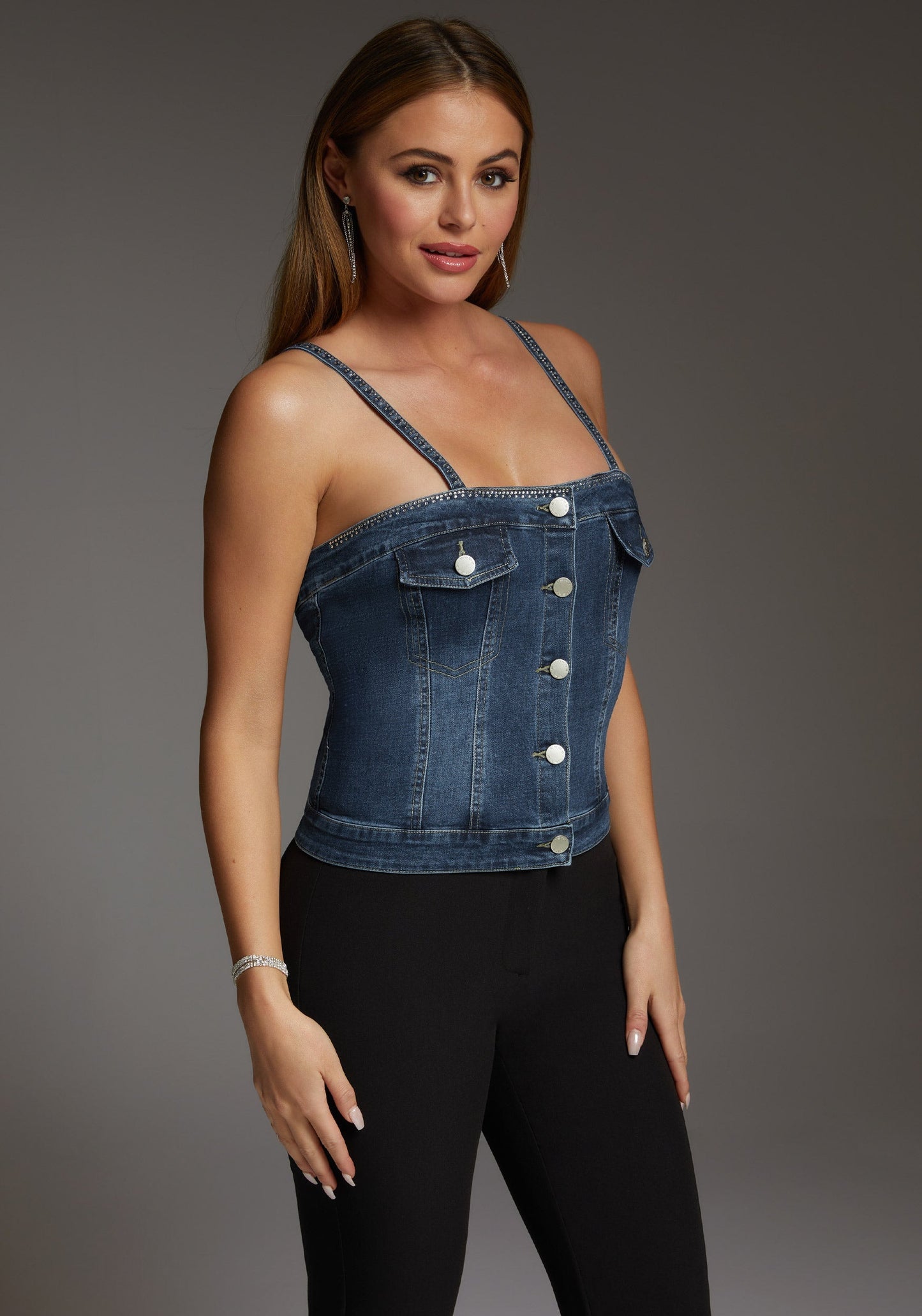 The Button Front Corset