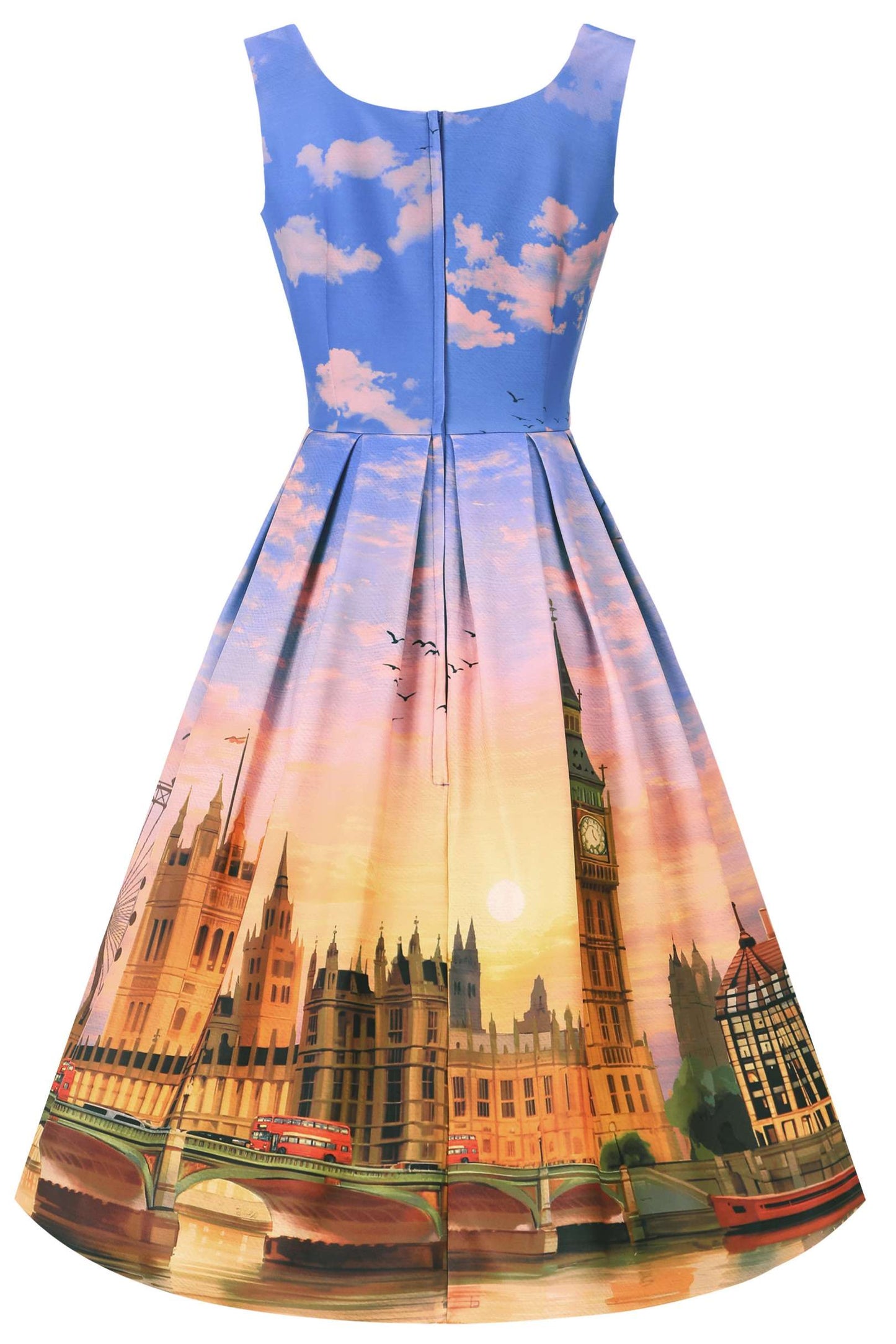 Amanda London At Sunset Flared Dress