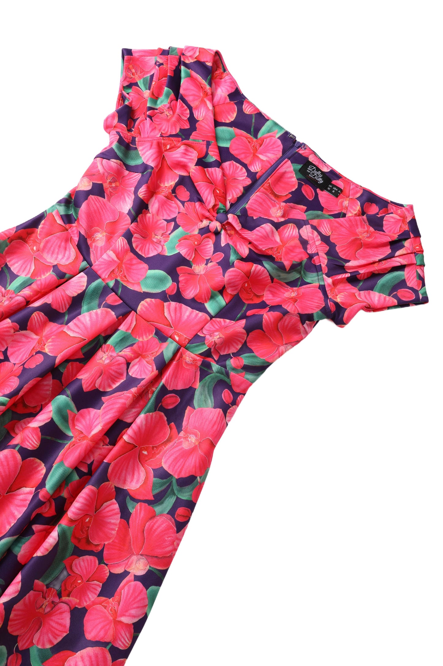 Lily Pink Orchid Off Shoulder Dress