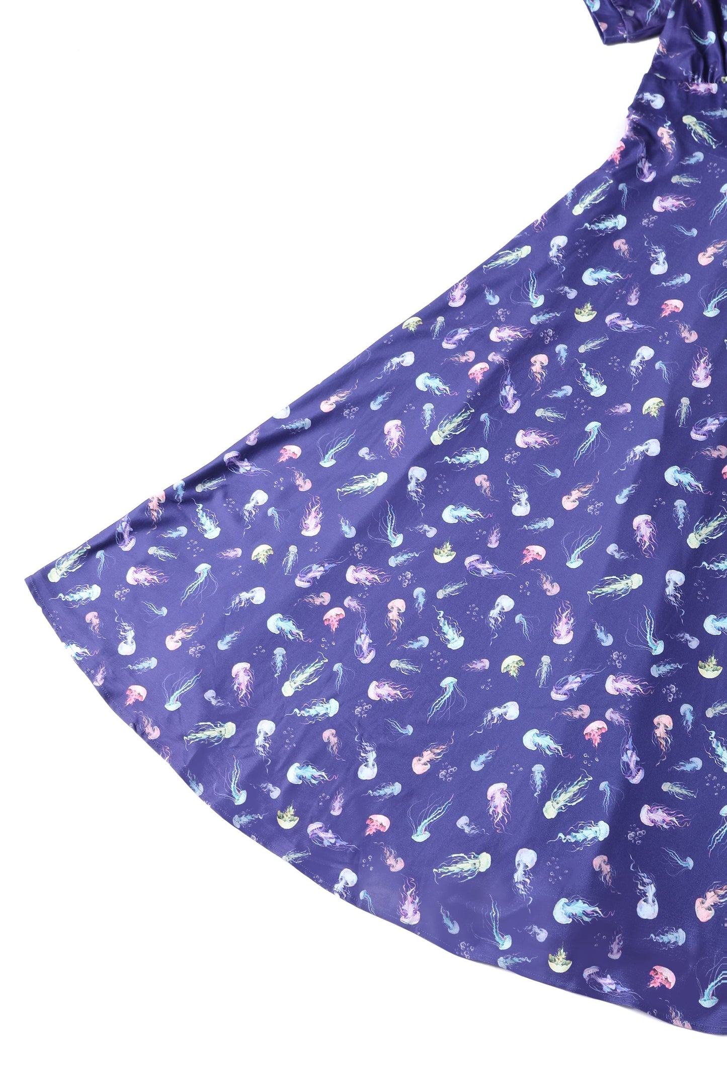 Julia Purple Jellyfish Sleeved Dress