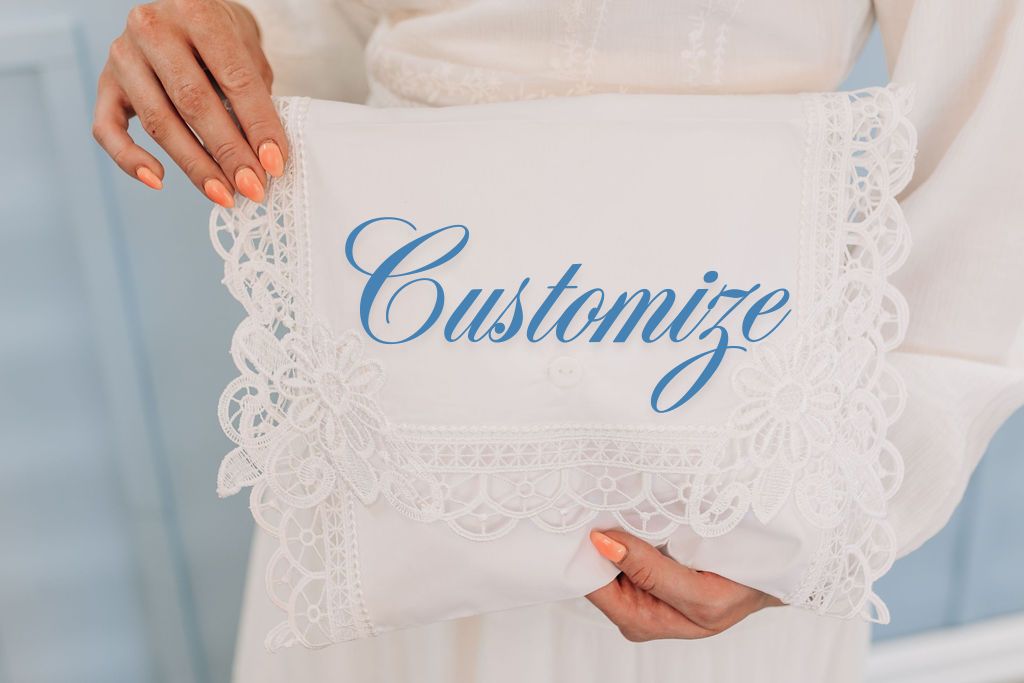 Venice Lace Envelope + Customized Embroidery