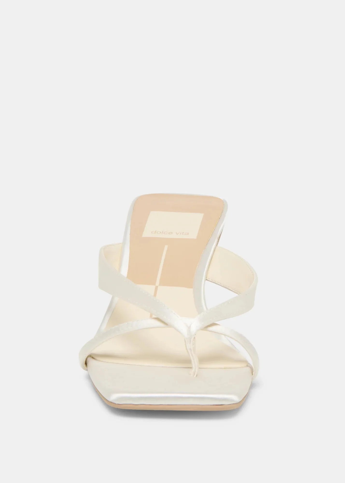 Brevel Heels True White Satin