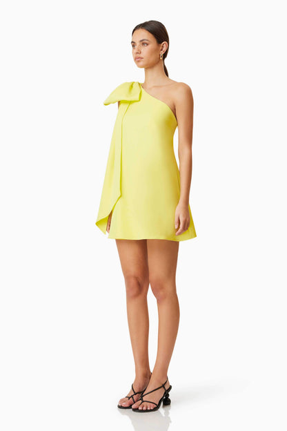 Kennedy Mini Party Dress In Yellow