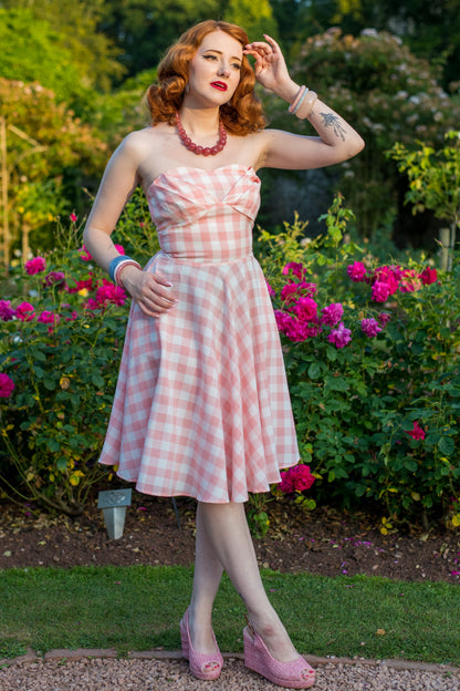 Melissa Retro Pink Gingham Dress
