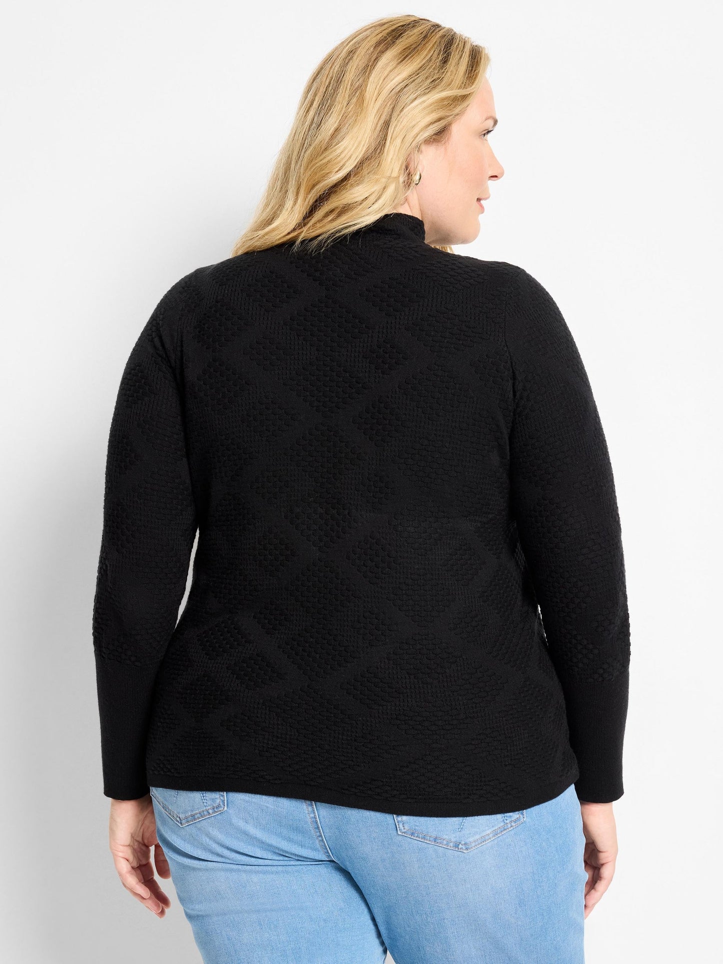 Textured Diamonds Sweater