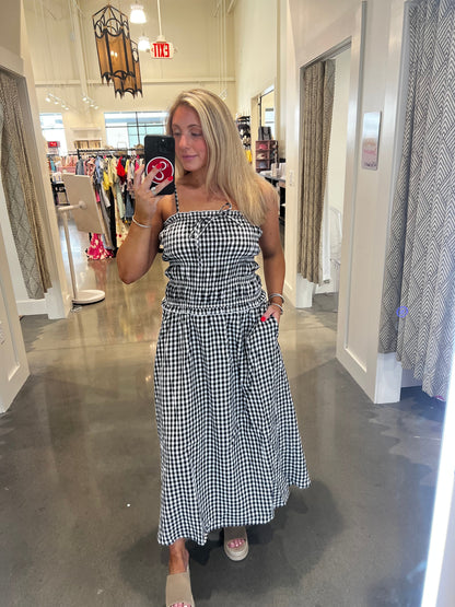 Ella Gingham Maxi Dress