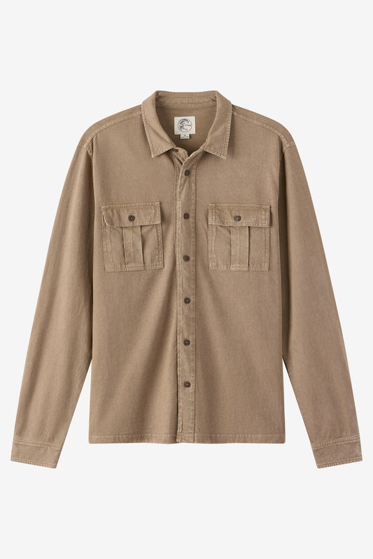O'Riginals Long Sleeve Button Front Knit Shirt