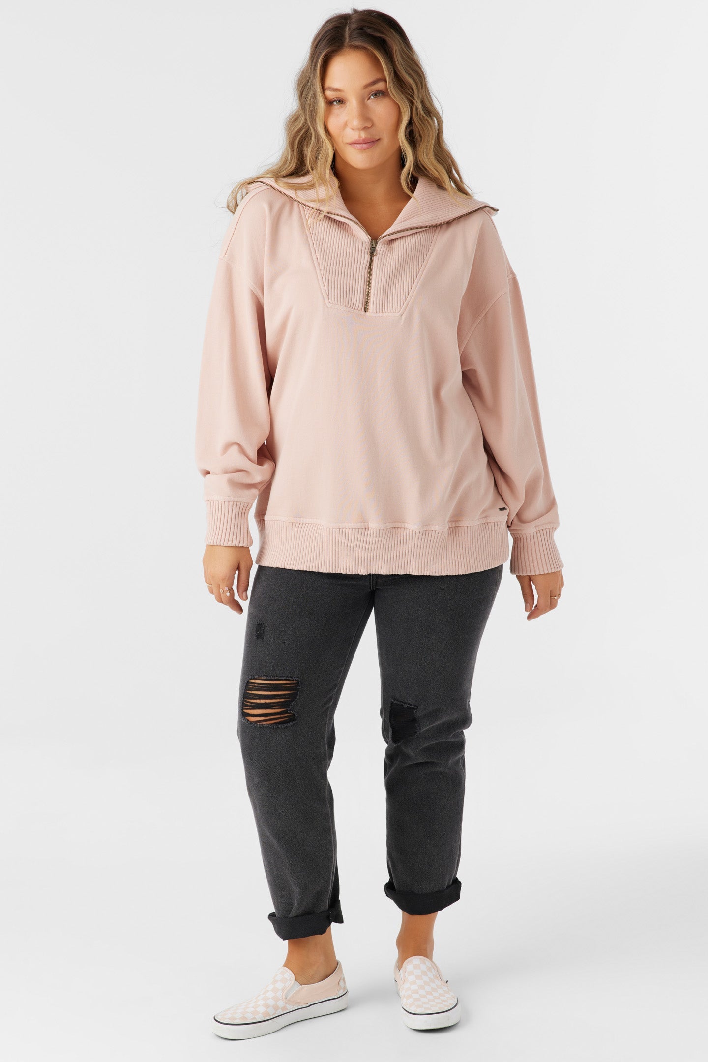 Karma French Terry Half Zip Pullover