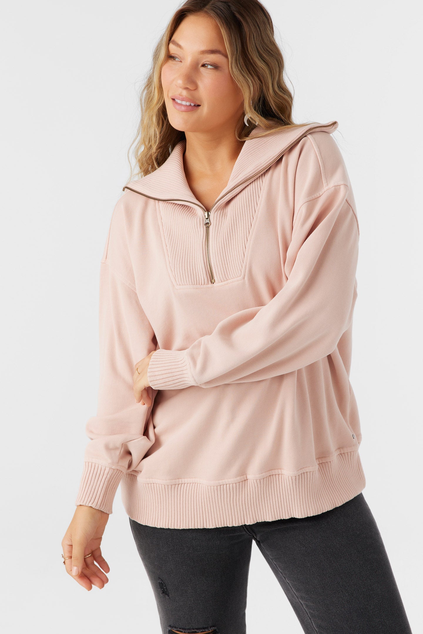Karma French Terry Half Zip Pullover