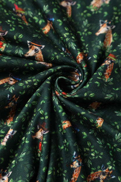 Billie Green Giraffe Dress