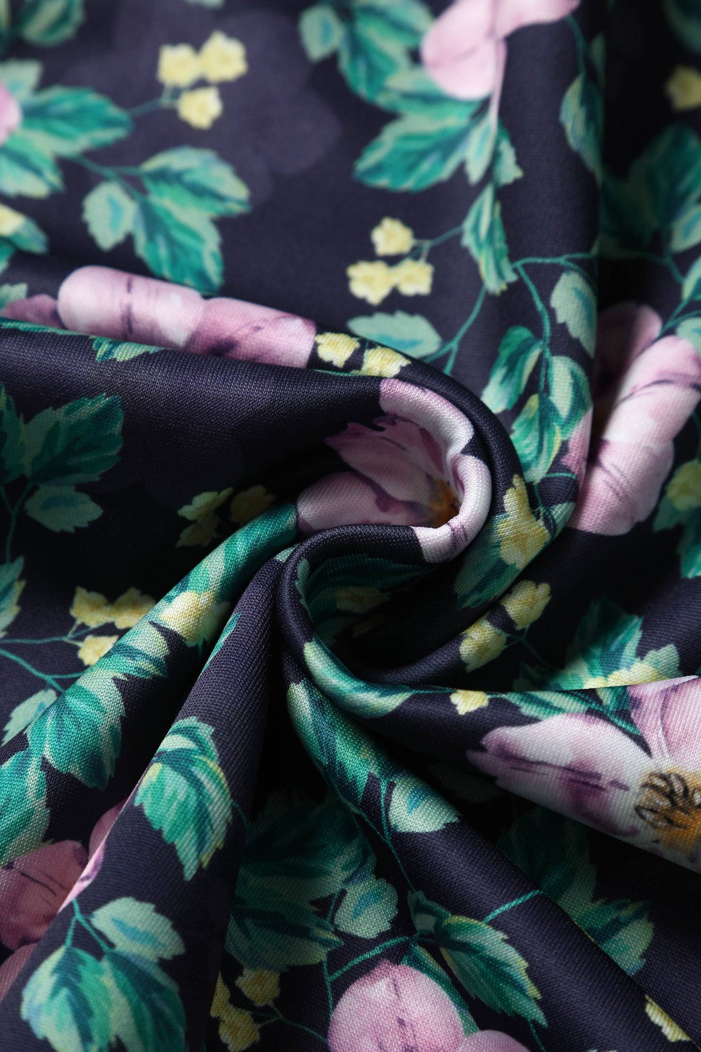 Annie Purple Floral Swing Dress