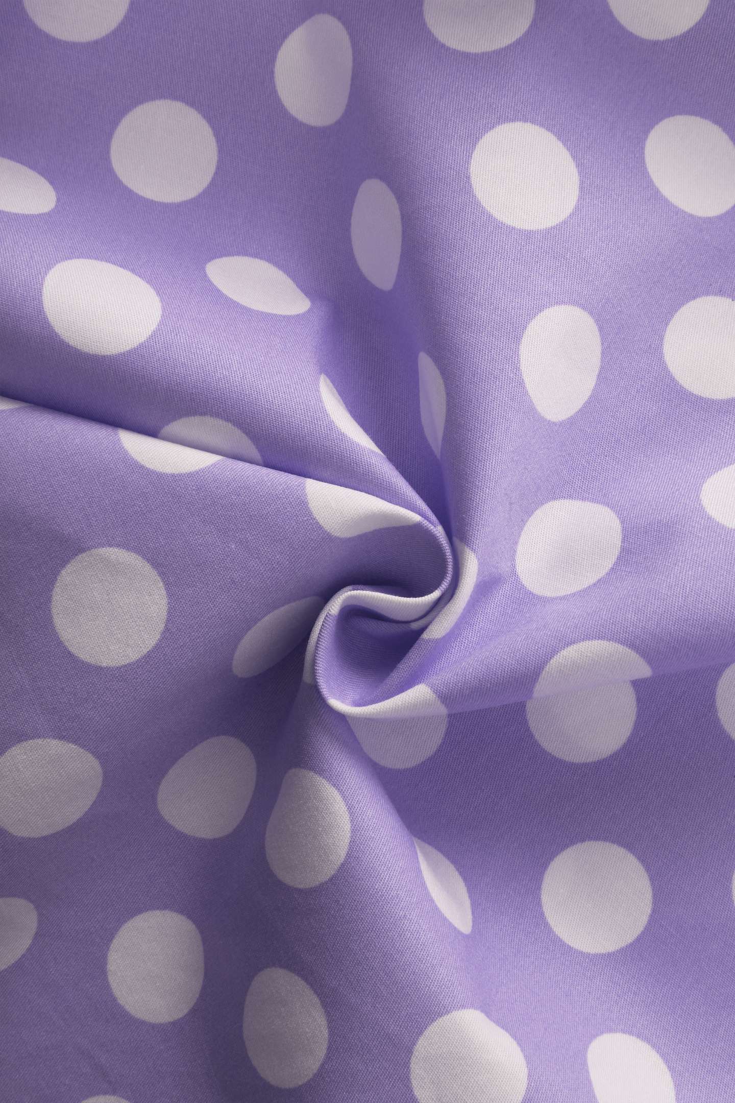 Mollie Lilac Polka Dot Full Circle Shirt Dress