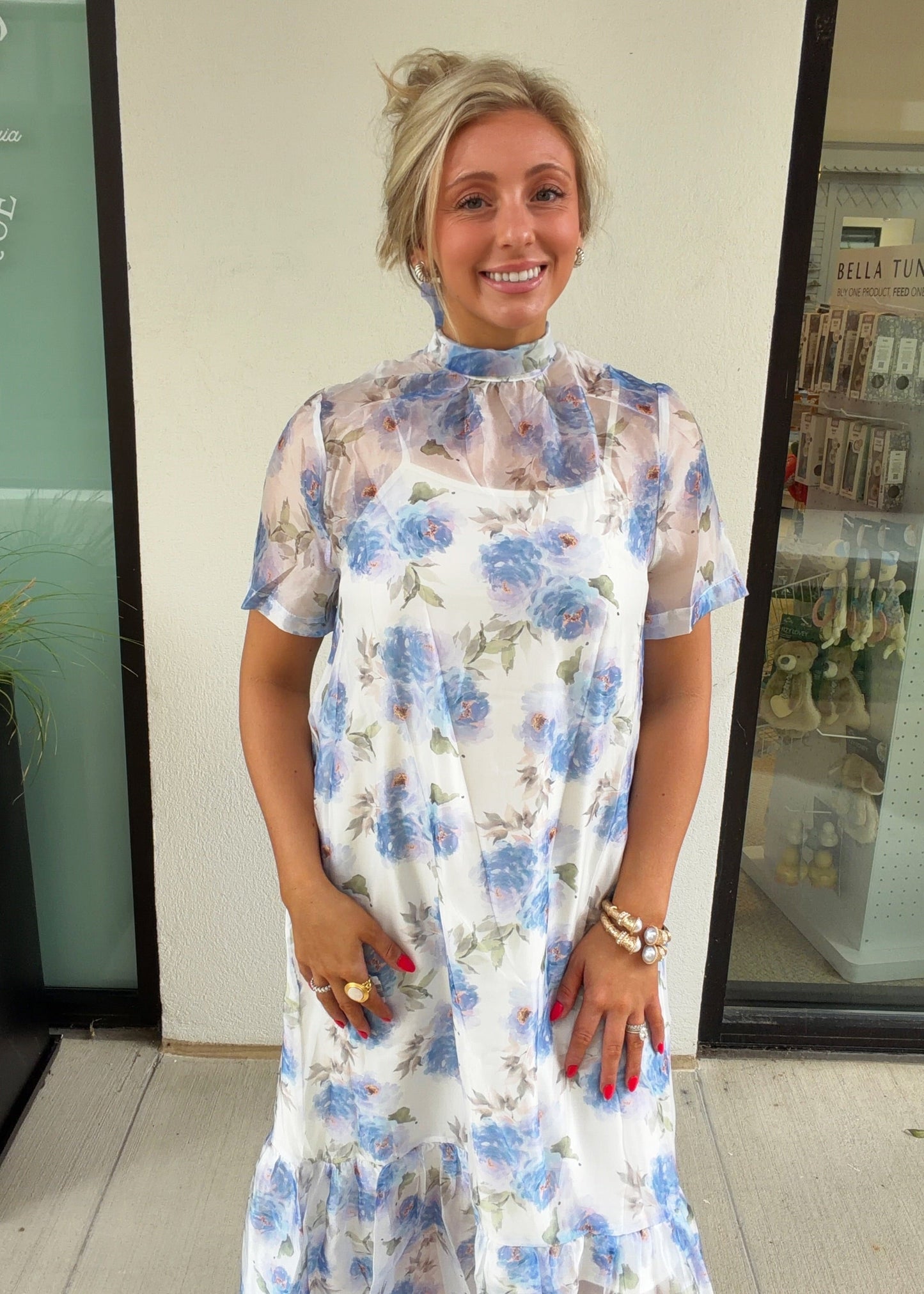 Camilla Sheer Dressy Midi Dress