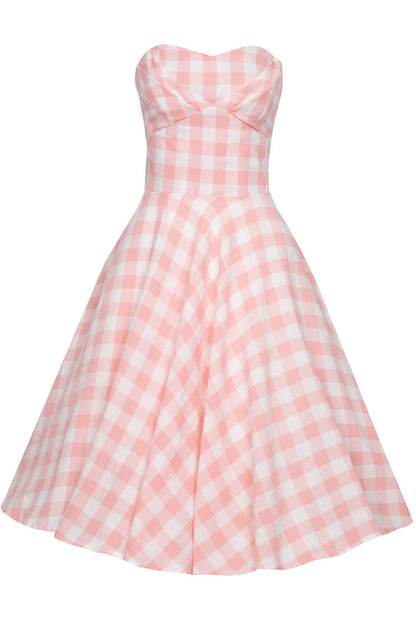 Melissa Retro Pink Gingham Dress