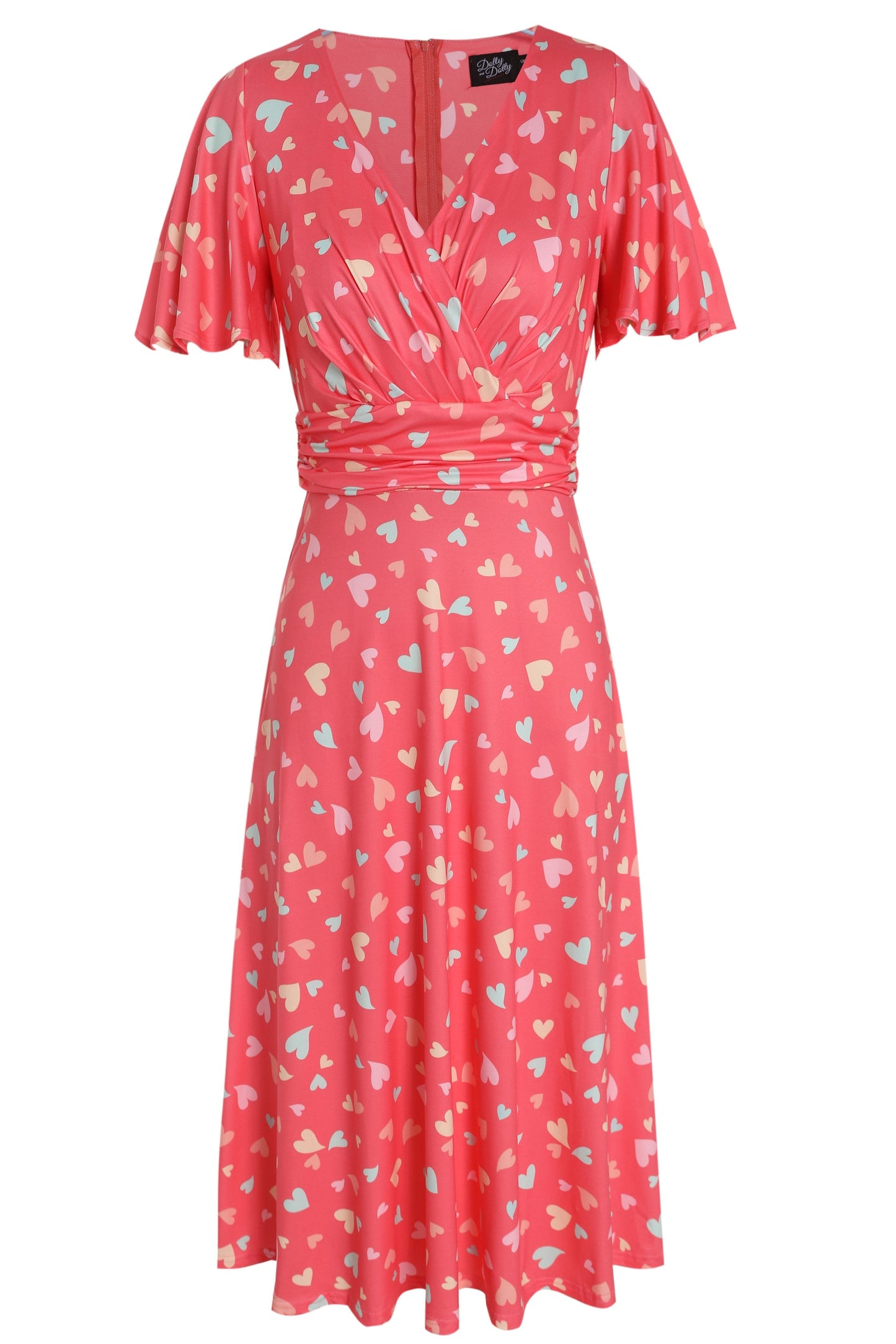 Donna Coral Heart Casual Dress