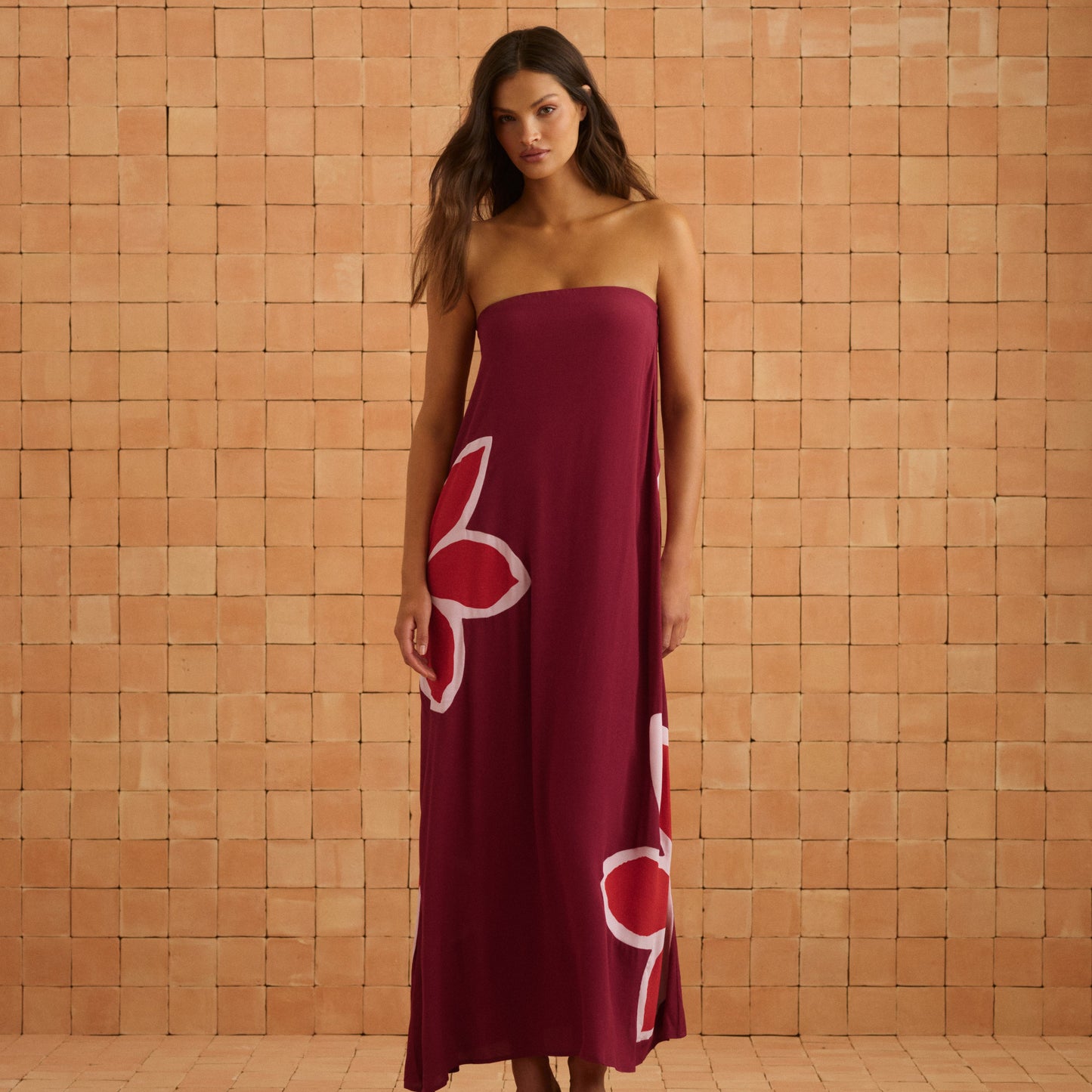 Gina Dress In Gazamia Rosa