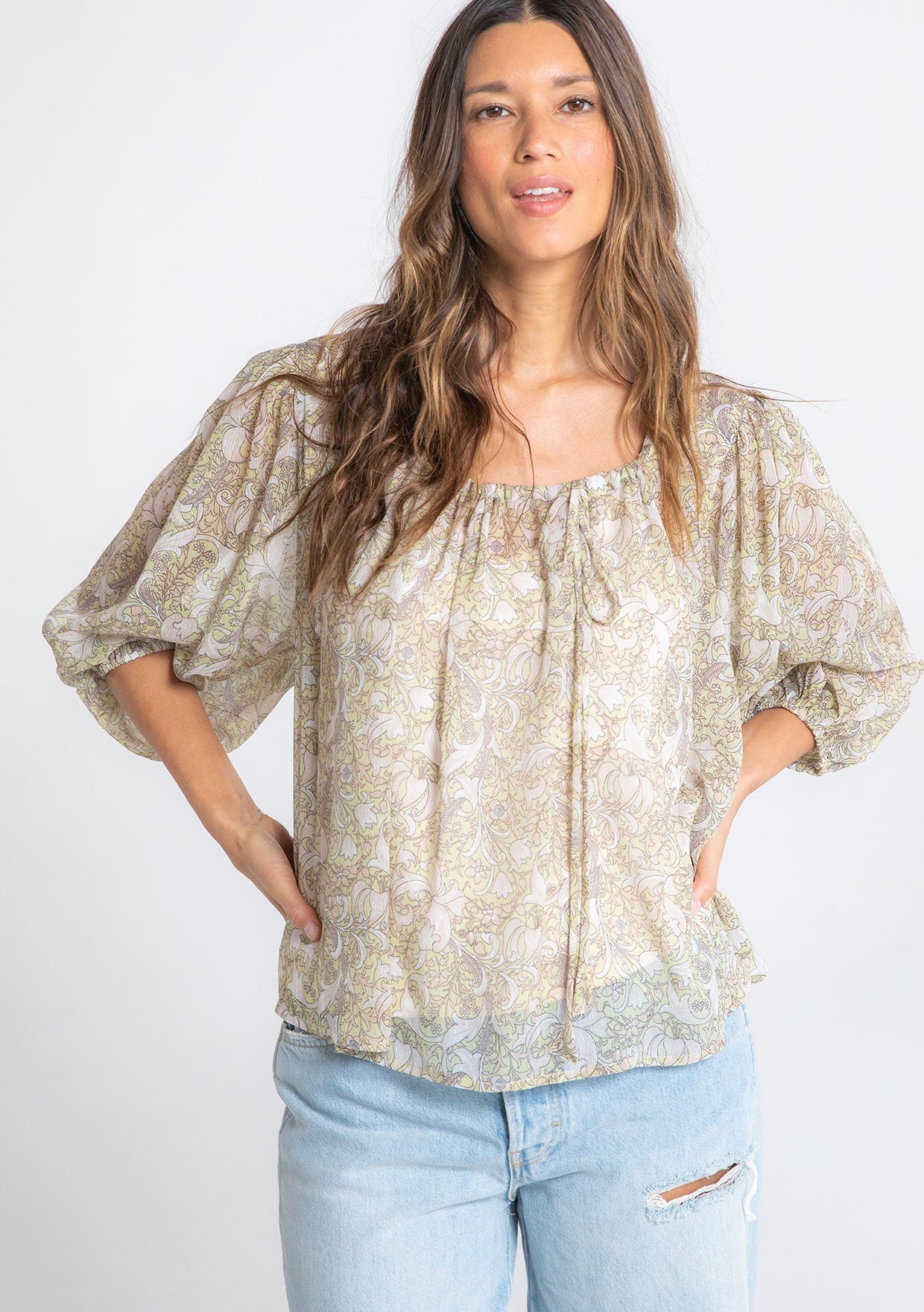 Sabina Sheer Blouse