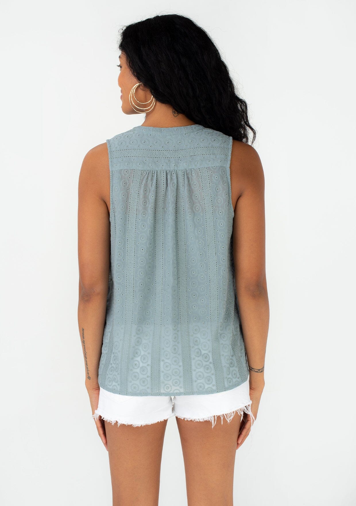 Last Chance Eyelet Tank Top