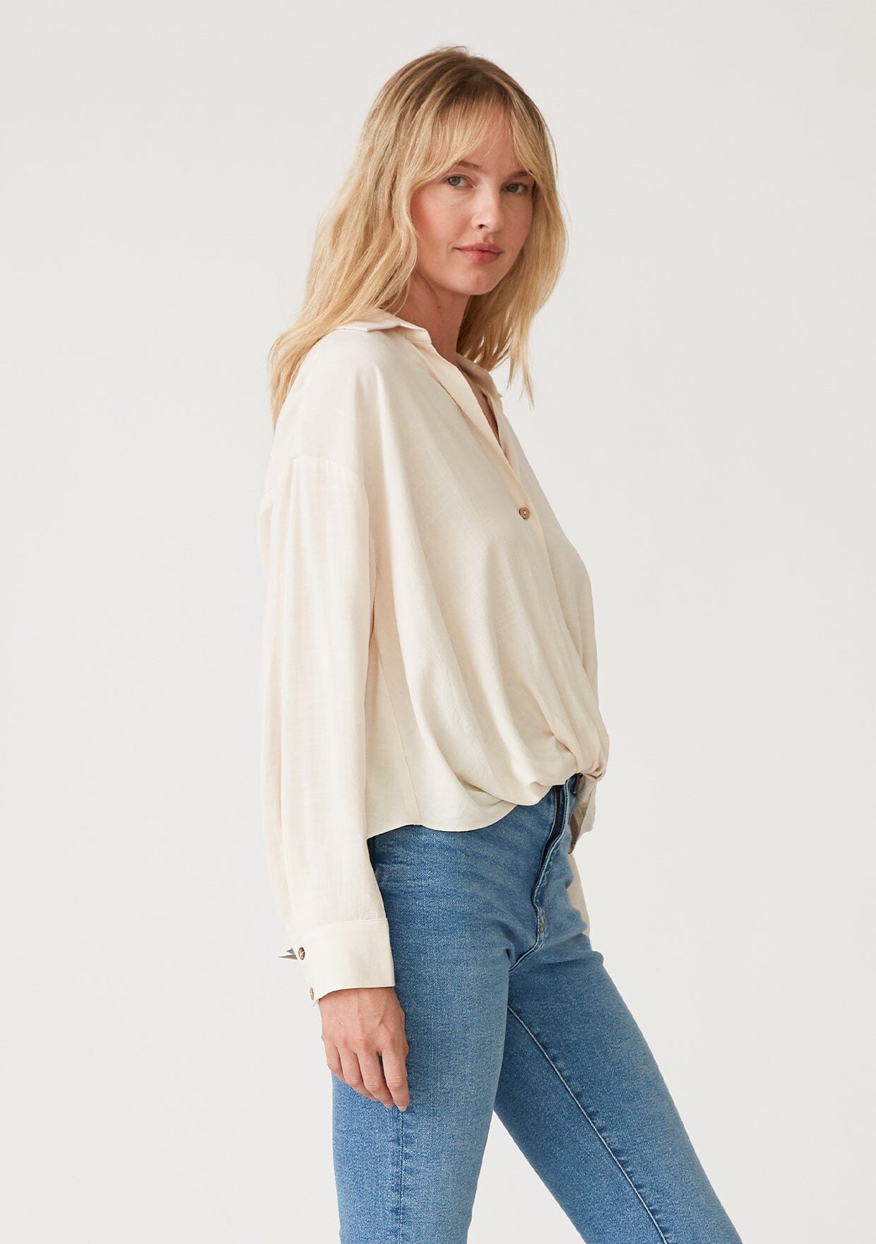 Maeve Knot Front Shirt