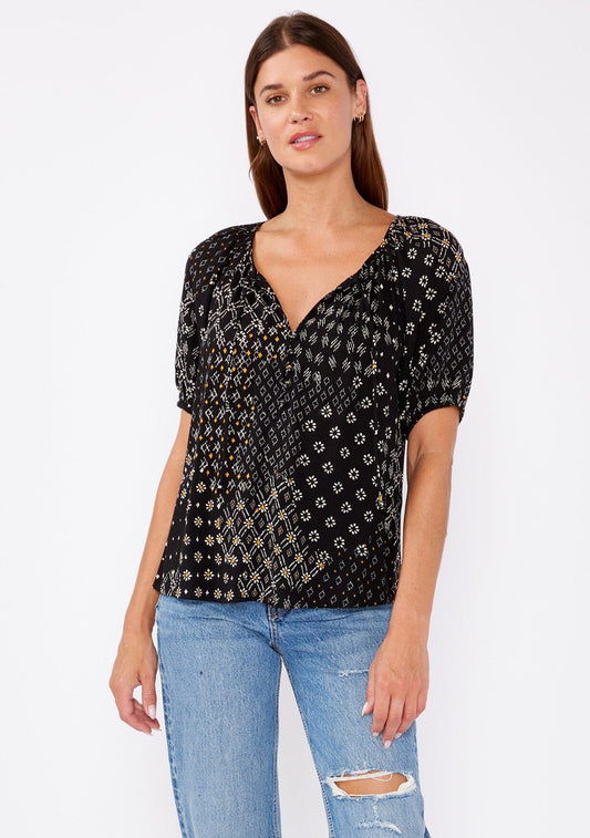 Celestial Garden Puff Sleeve Top