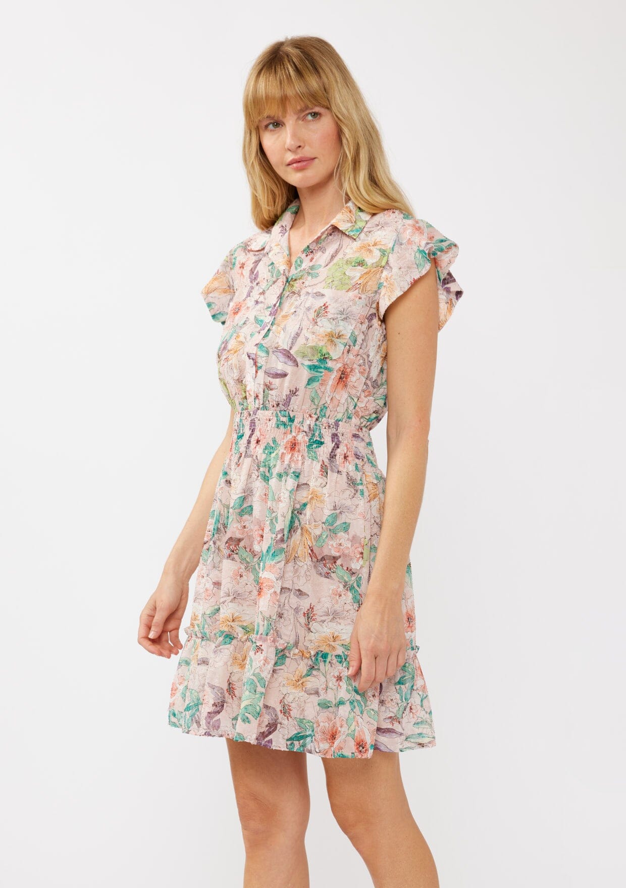 Floral Dust Mini Dress