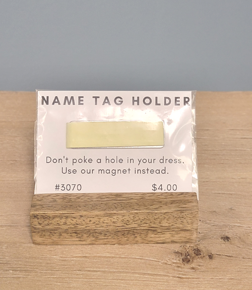 Magnetic Name Tag Holder