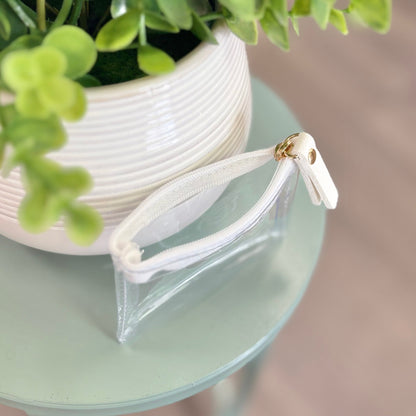 Clear Zipper Temple Pouch