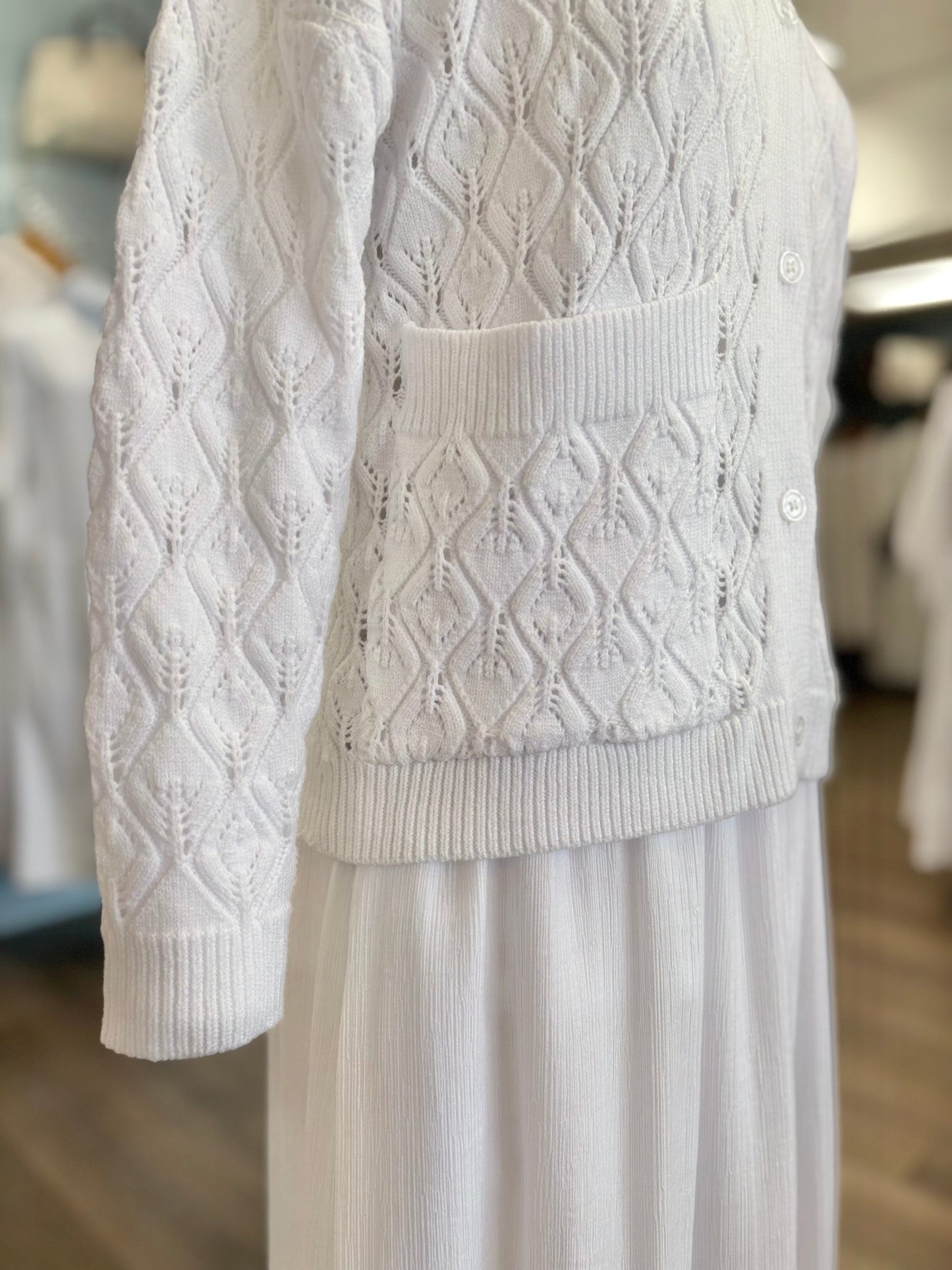 Button Up Cardigan with Hidden Pockets