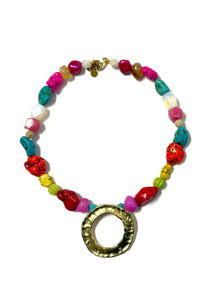 Adams Beaded Pendant Necklace