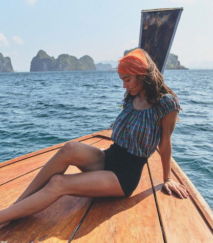 JESSA TOP -- ALDERBROOK PLAID
